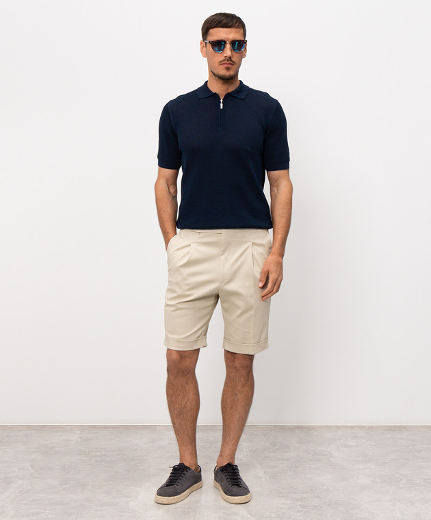 Pini Parma Бежеві шорти з відворотами TRBERBEIGE зображення 2