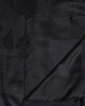 Dolce&Gabbana Черный платок с шелком в узор FS209AGDD1E