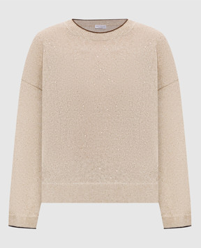 Brunello Cucinelli Бежевий джемпер з льоном MDT796410