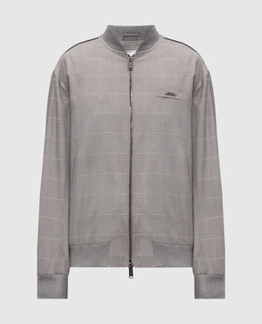 Iceberg Сірий бомбер в клітинку O0105239