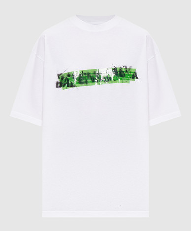 Белая фуболка Messy Spray