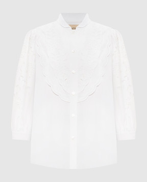 Valentino Біла блуза з вишивкою бродері 8B3AB8209VN