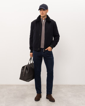 Cashmere&Whiskey Коричневий джемпер з вовни, шовку та кашеміру 477