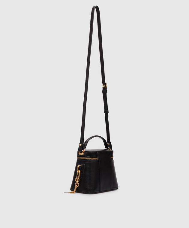 Balmain Черная кожаная сумка Pulse Vanity HN1BH004LOLP изображение 3