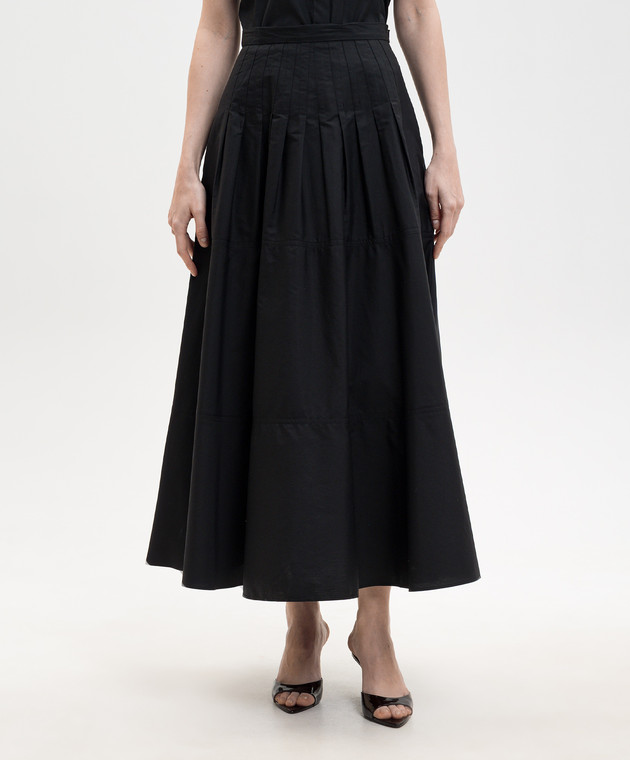 Max Mara Черная юбка TOPERA MSTOPERA изображение 3