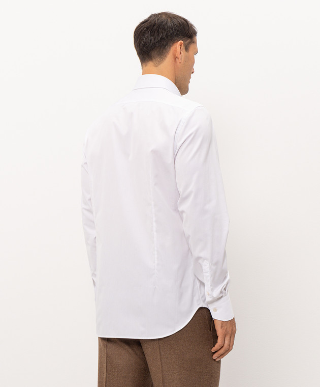 Enrico Mandelli Белая рубашка TAILOR6276 изображение 4