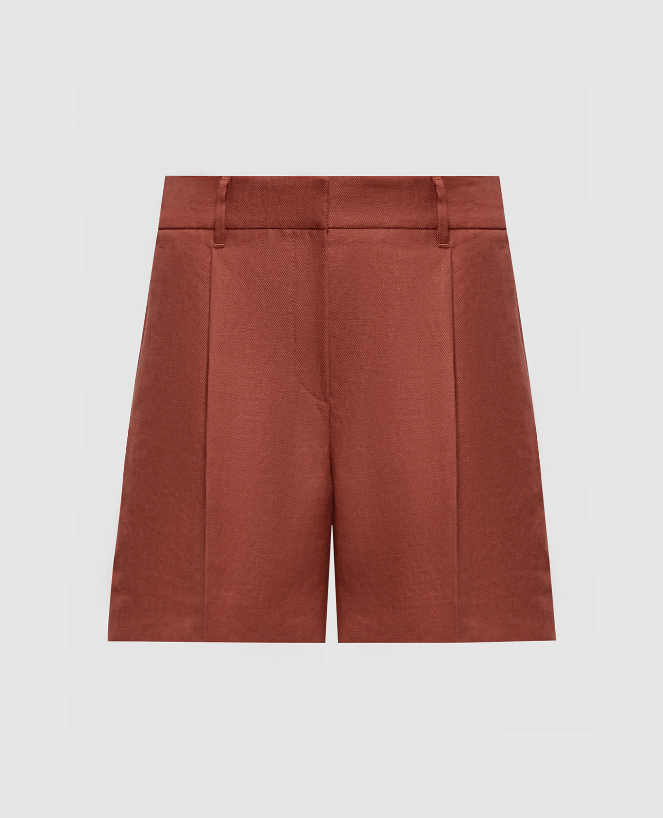 Розовые шорты из льна