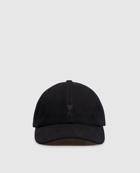 Ami Paris Черная кепка с вышивкой эмблемы UCP265AW0041