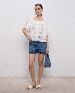 Faithfull Біла блуза Mitla з вишивкою бродері FF4162RBW