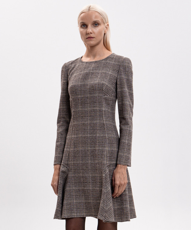 Ermanno Scervino Платье из шерсти в клеточку D492Q362ZHY изображение 3