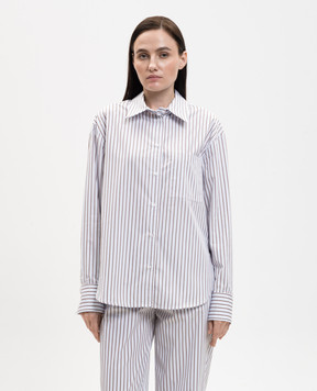 Loulou de Saison Біла сорочка MAUD в смужку MAUD