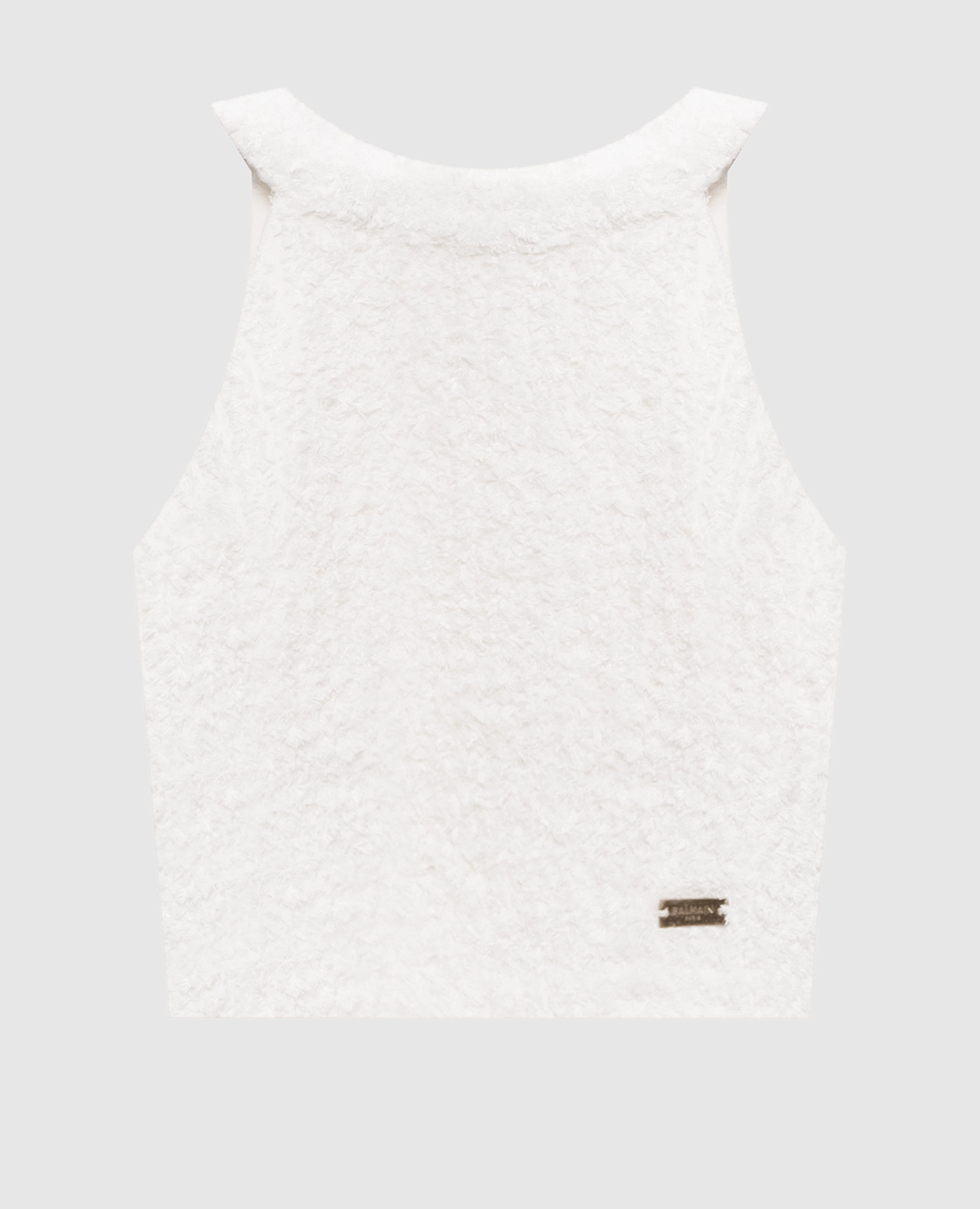 Білий твідовий топ