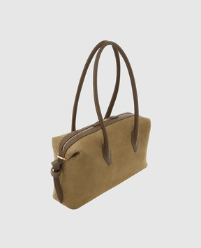 YUZEFI Коричнева замшева сумка Brioche BRIOCHEDUFFLESUEDE