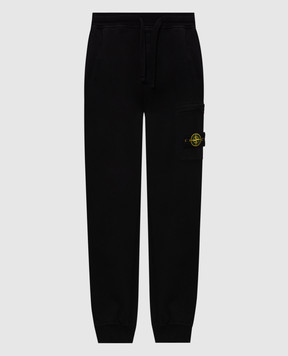 Stone Island Чорні джогери з патчем логотипа L2S156200021S0051