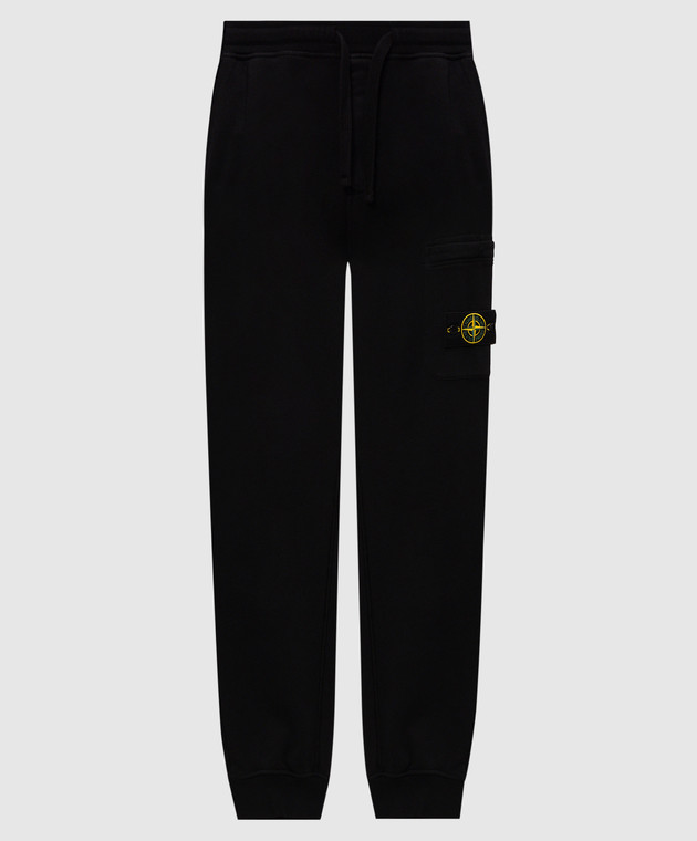 Stone Island Чорні джогери з патчем логотипа L2S156200021S0051