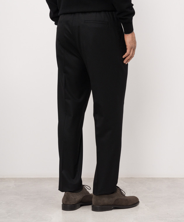 Brunello Cucinelli Штани з вовни чорного кольору ME226E1710 зображення 4
