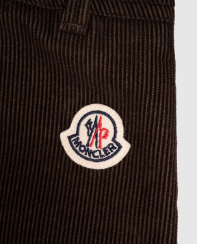 Moncler ENFANT Дитячі коричневі вельветові штани L29542A0000854APL