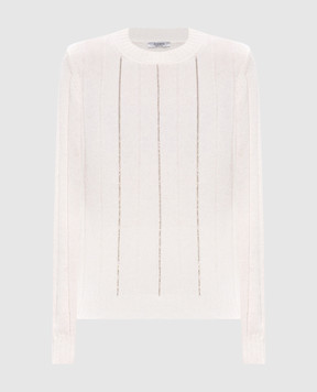 Peserico Білий светр з вовни, шовку і кашеміру S99487F079018V