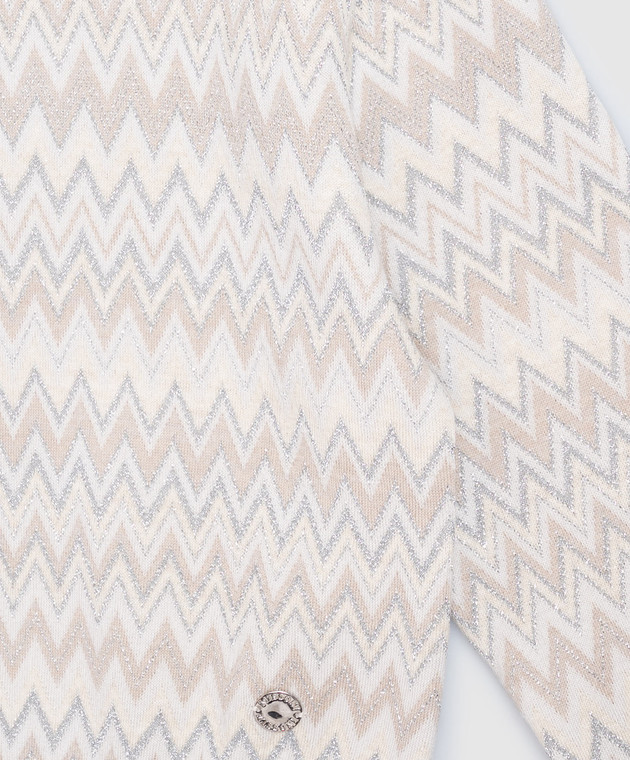 Missoni Детский бежевый свитер с шерстью в узор MZ9A50W00281214 изображение 3