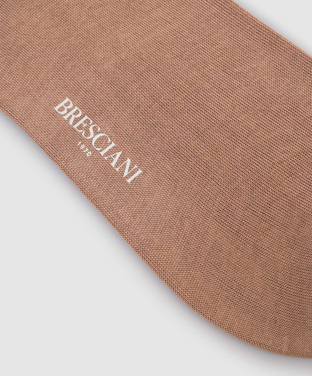 Bresciani Коричневые короткие носки из хлопка MP009RI0006BR изображение 2