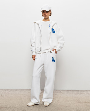 Sporty & Rich Белая спортивная куртка LA Serif ST094714669WH01