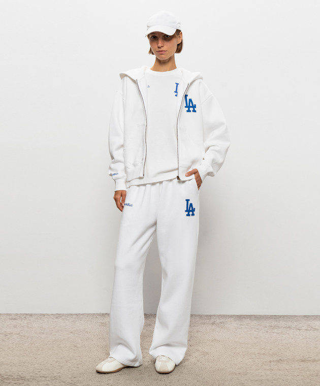 Sporty & Rich Белые спортивные штаны LA Serif PA071714669WH01 изображение 2
