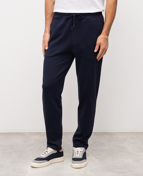 Brunello Cucinelli Спортивные брюки синего цвета MW8633243G