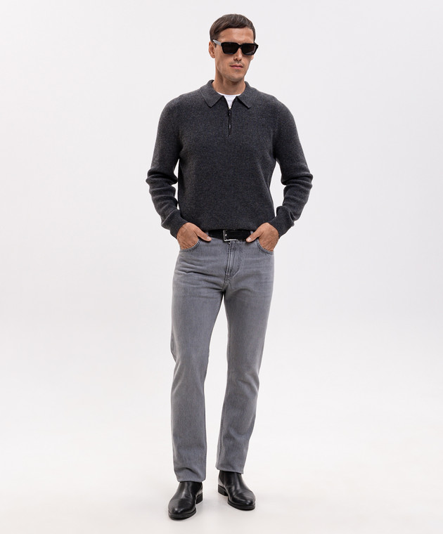 ISAIA Серые джинсы PND002DJ127 изображение 2