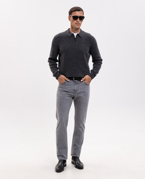 ISAIA Серые джинсы PND002DJ127