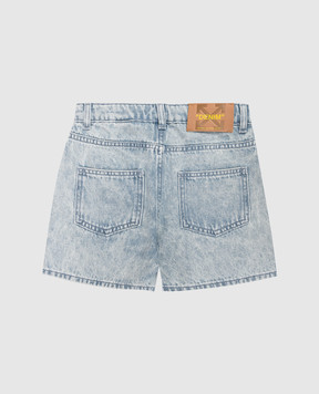Off-White Дитячі блакитні шорти з принтом логотипа 44GYC004S26D001