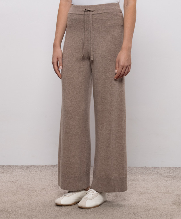 Max Mara Weekend Бежеві штани ZINCO з вовни і кашеміру WKDZINCO зображення 3