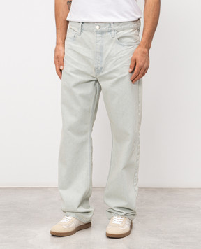 Fear of God Блакитні джинси з ефектом потертості FG9M459906DNMBW
