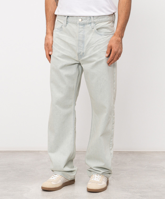 Fear of God Блакитні джинси з ефектом потертості FG9M459906DNMBW зображення 3