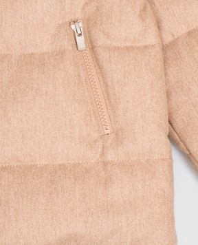 Brunello Cucinelli Детский серый пуховик из шерсти B038PJ335B