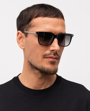 Stefano Ricci Чорні сонцезахисні окуляри Elite SG31PMEACET