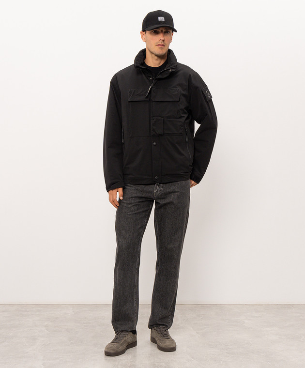 C.P. Company Metropolis Черная куртка с принтом логотипа LOW002A110739A изображение 2