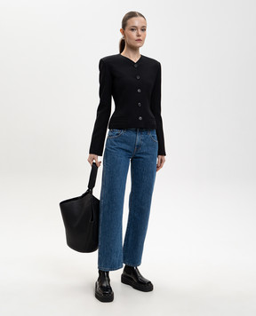 Khaite Черный жакет Nara из шерсти 6215527