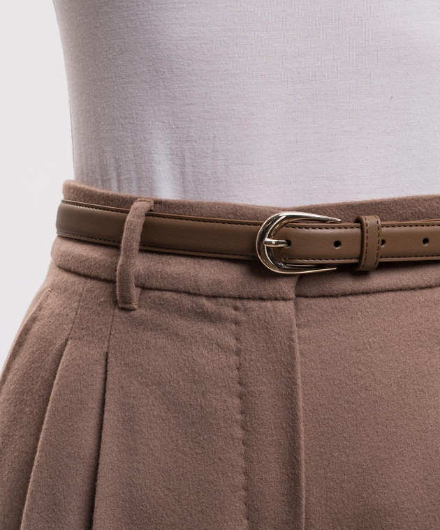 Max Mara Коричневі штани COCCO з вовни MSTCOCCO зображення 5