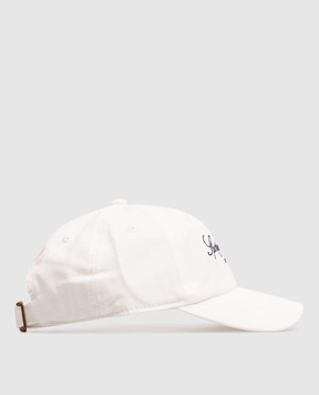 Sporty & Rich Дитяча кепка Vendome LA кольору айворі з вишивкою логотипа AC10176269WH37