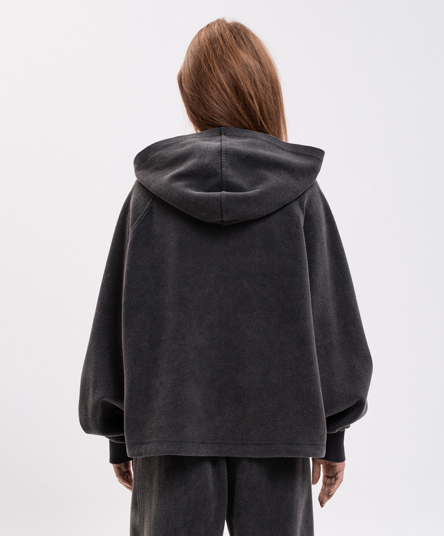 AMIRI Серые худи с принтом логотипа AW426JR020 изображение 4