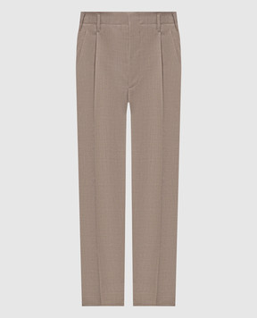 Brunello Cucinelli Бежеві штани з вовни ME267S2440