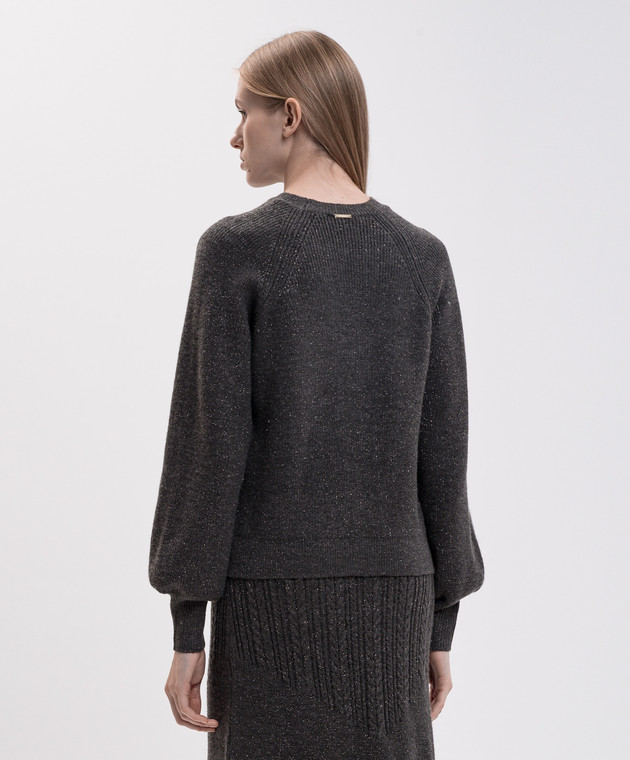 Twinset Серый джемпер с шерстью 262LI3MAA изображение 4