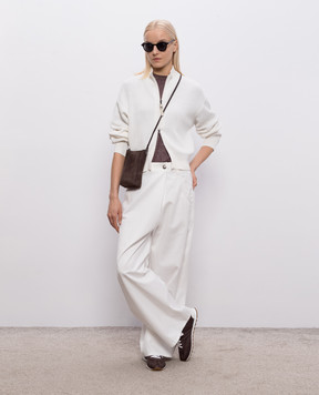 Brunello Cucinelli Фиолетовая футболка с кашемиром и шелком M41835700P