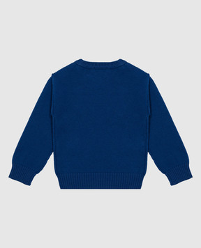 Ami Paris Детский синий свитер из шерсти KKS847018