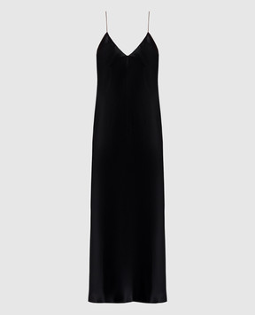 Khaite Черное платье миди Taja 55994120