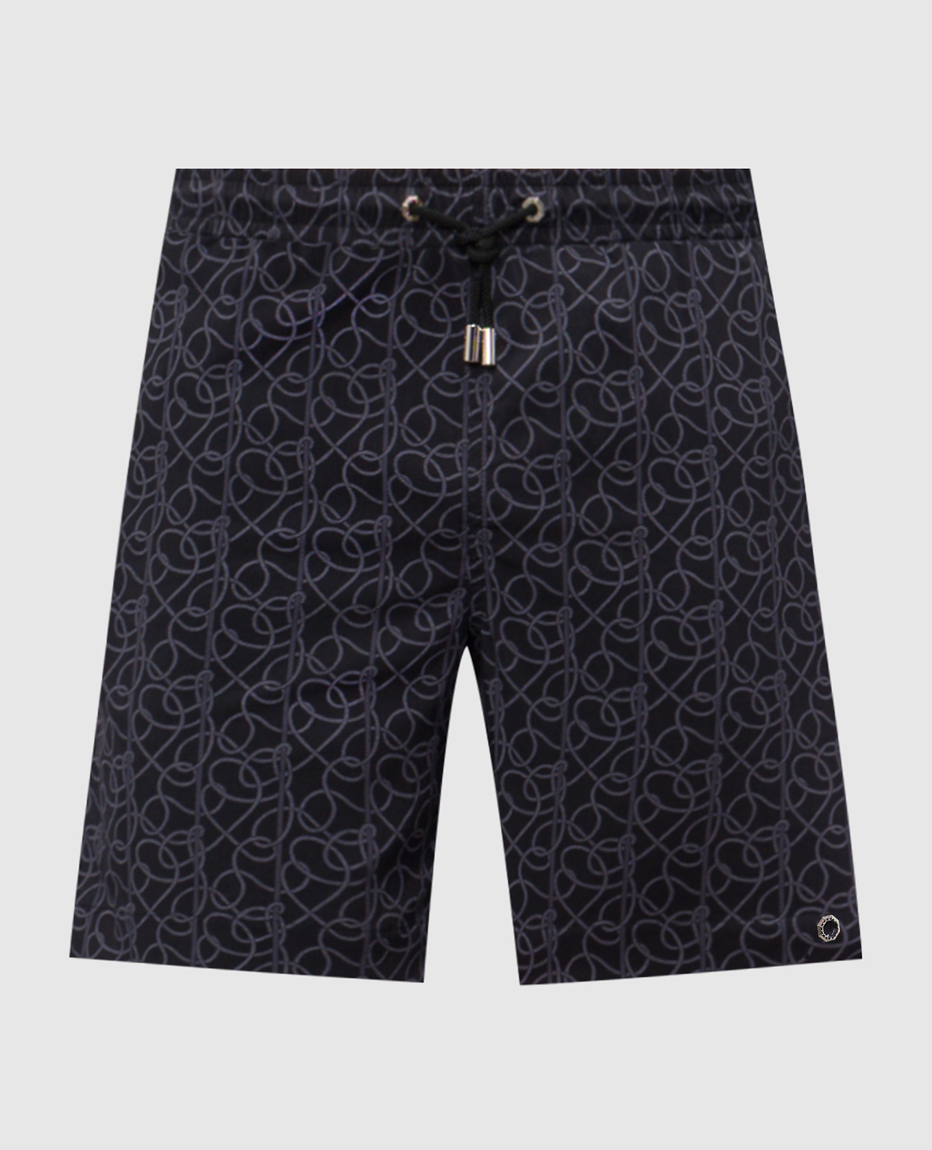 Черные шорты для плавания в принт