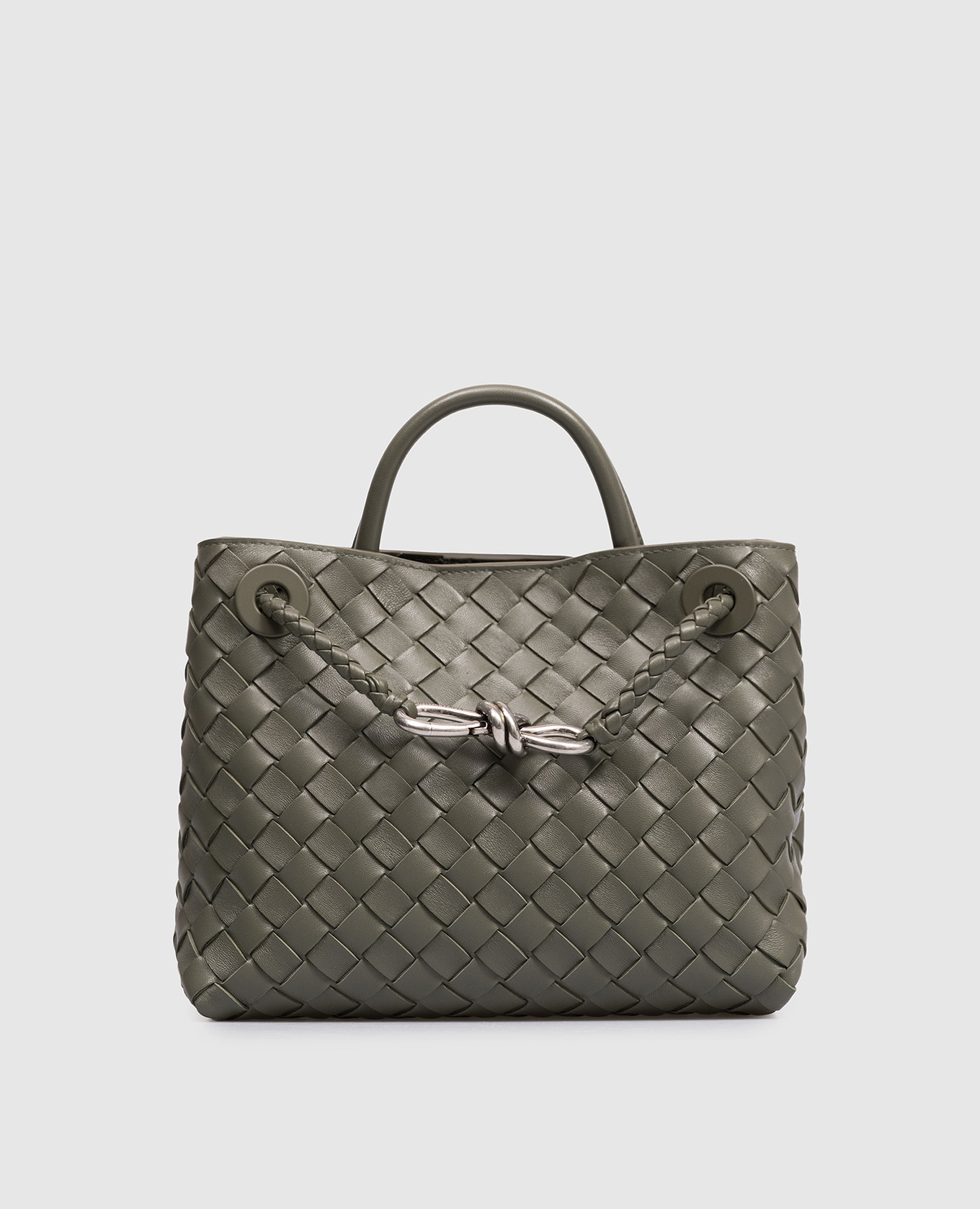 Зеленая кожаная сумка Andiamo