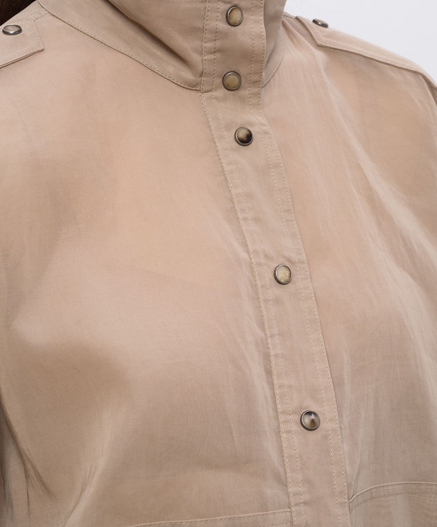 Brunello Cucinelli Бежевая куртка M0F91SO606 изображение 5