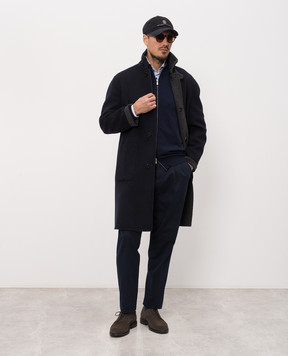 Brunello Cucinelli Темно-синие брюки M252UE1710