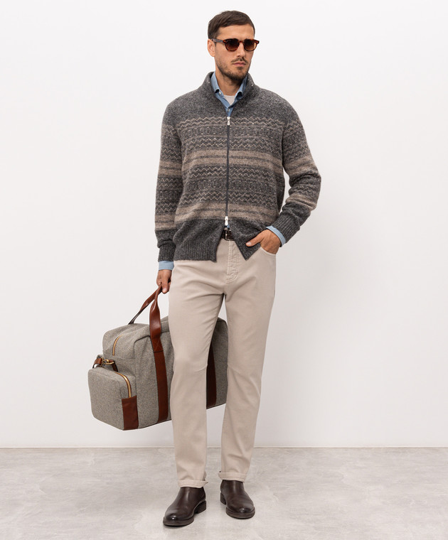 Brunello Cucinelli Сірі джинси з емблемою M277PX1290 зображення 2